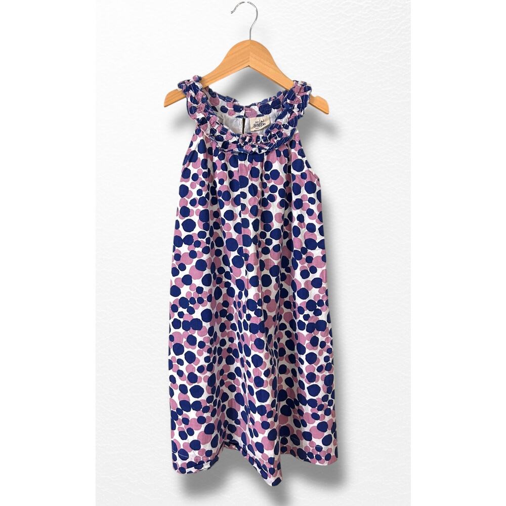 Mini Boden Polka Dot Ruffle Dress, Size 9/10